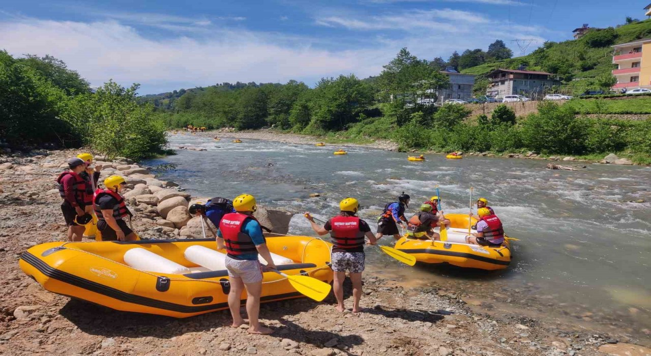 Trabzonun ilk rafting parkuru açıldı