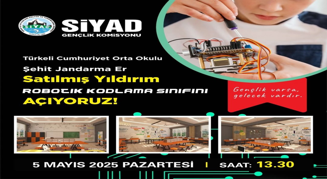 Türkelide robotik kodlama sınıfı açılıyor