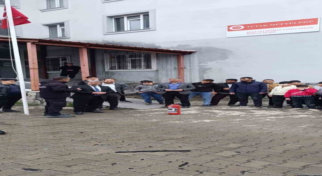 Tutakta yangın tatbikatı