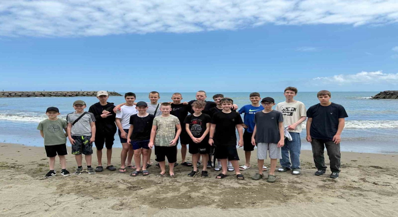 Ukraynalı savaş mağduru çocuklar Trabzonda moral buldu