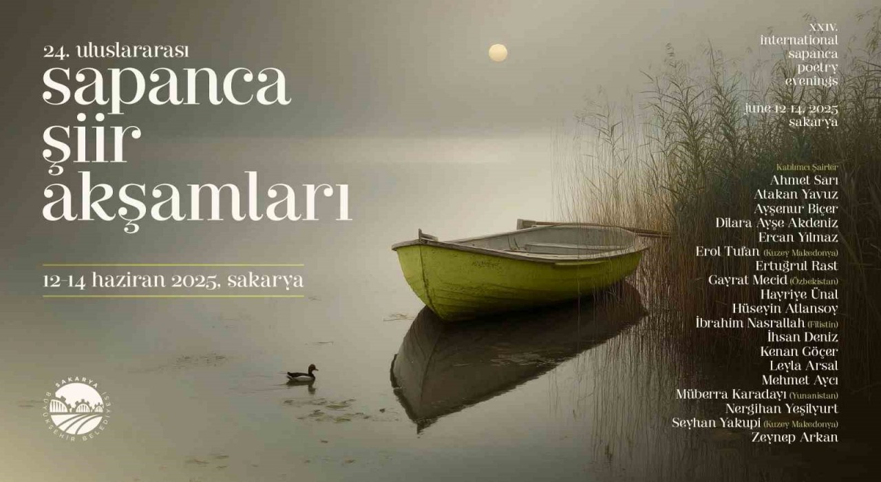 Uluslararası festival Sakaryada 24üncü kez ‘şiirle ruha dokunacak