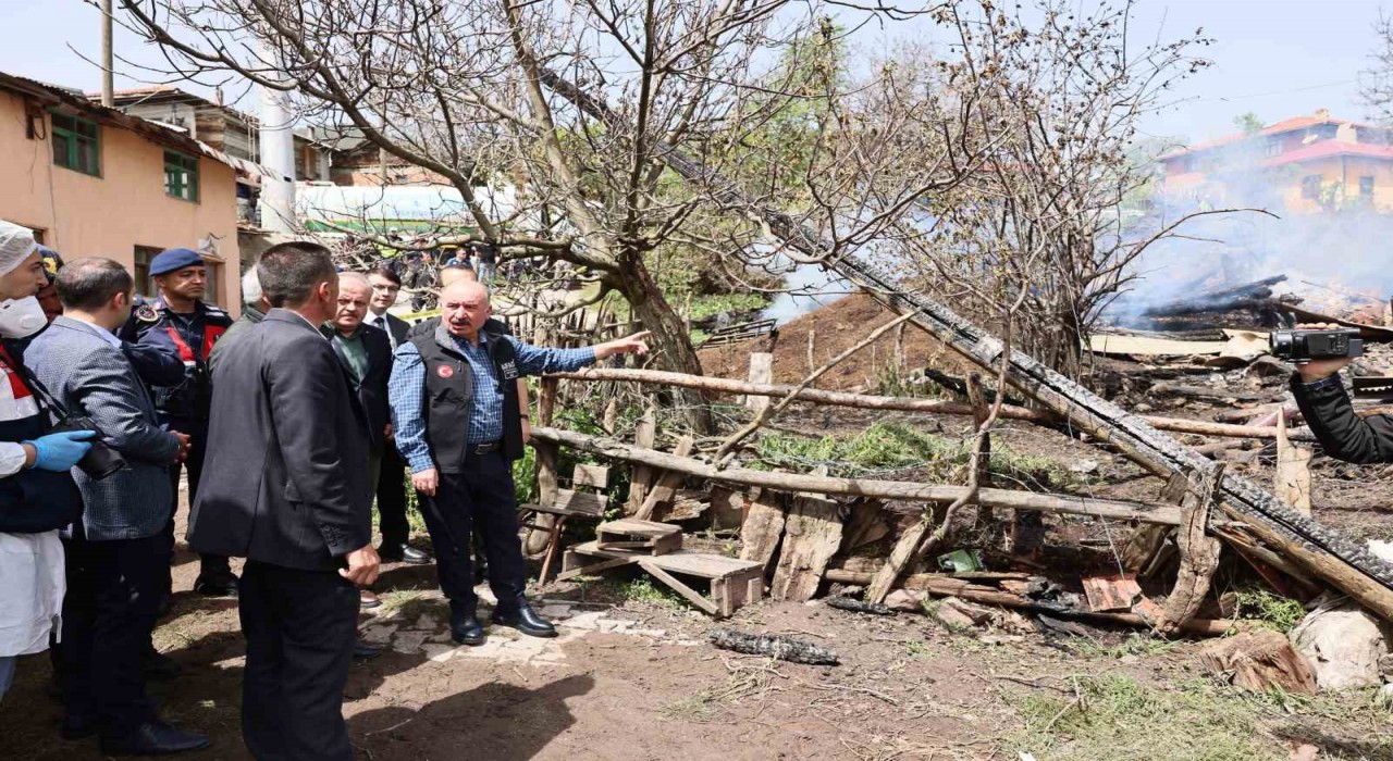 Vali Ali Çalgan: Yangından etkilenen vatandaşlarımızın yaraları en kısa sürede sarılacak 0