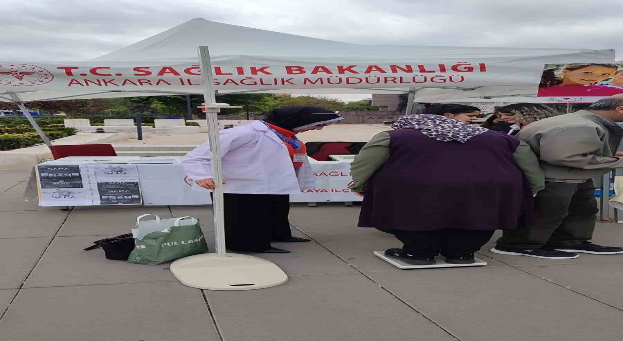 Vücut kitle indeksi ölçümü uygulaması Ankarada da başladı