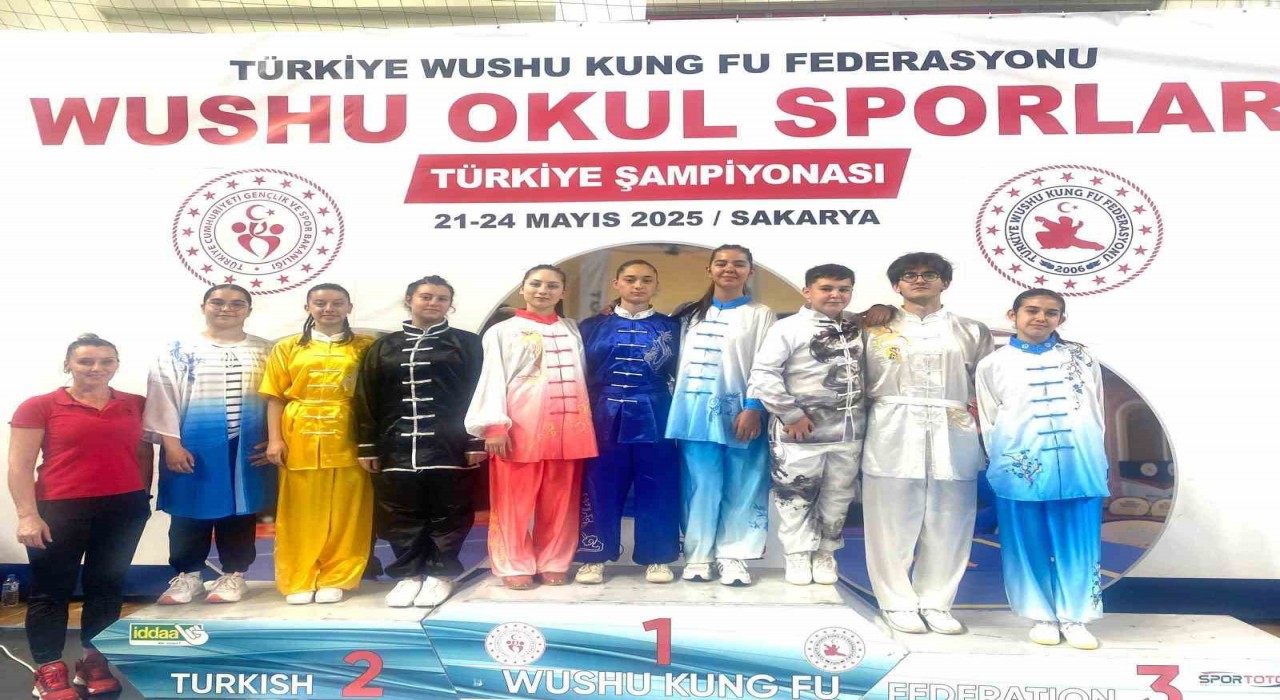 Wushu Türkiye Şampiyonasında Eskişehirden başarı