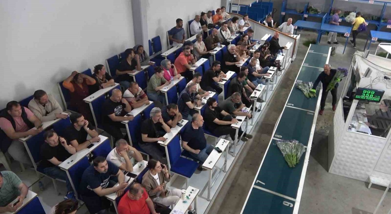 Yalovadaki çiçek mezatlarında Anneler Günü hareketliliği