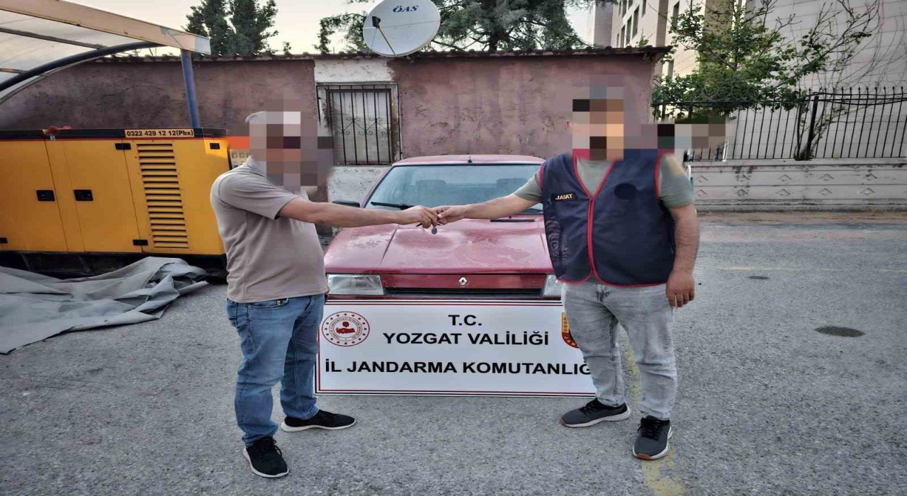 Yozgatta çalınan araç, Aksarayda bulundu