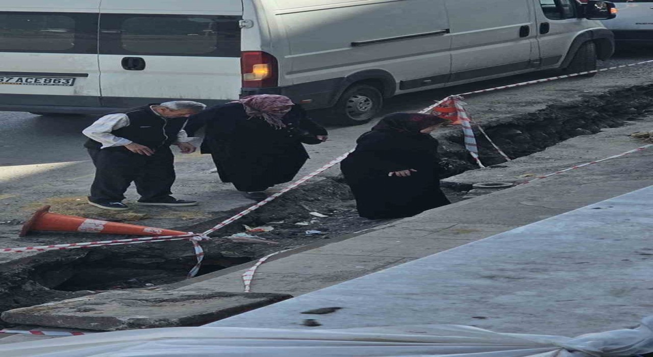 Zonguldakta alt yapı çalışması tehlikeye davetiye çıkartıyor