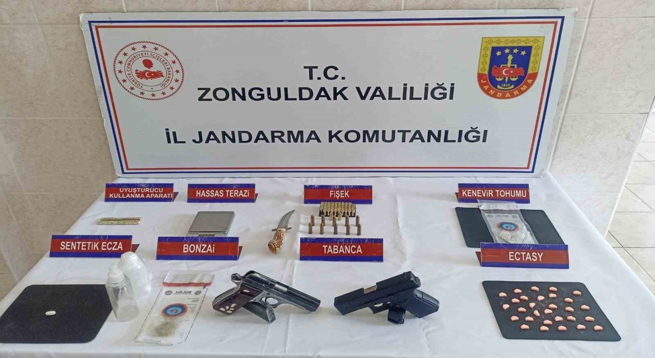 Zonguldakta eş zamanlı uyuşturucu operasyonunda 7 şüpheli yakalandı