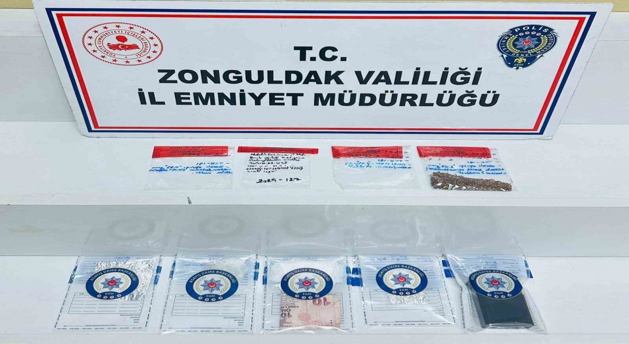 Zonguldakta narkotik operasyonunda 5 tutuklama