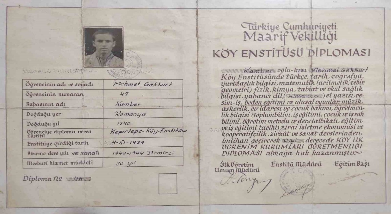 102 yaşındaki Muratlının eğitim çınarına veda