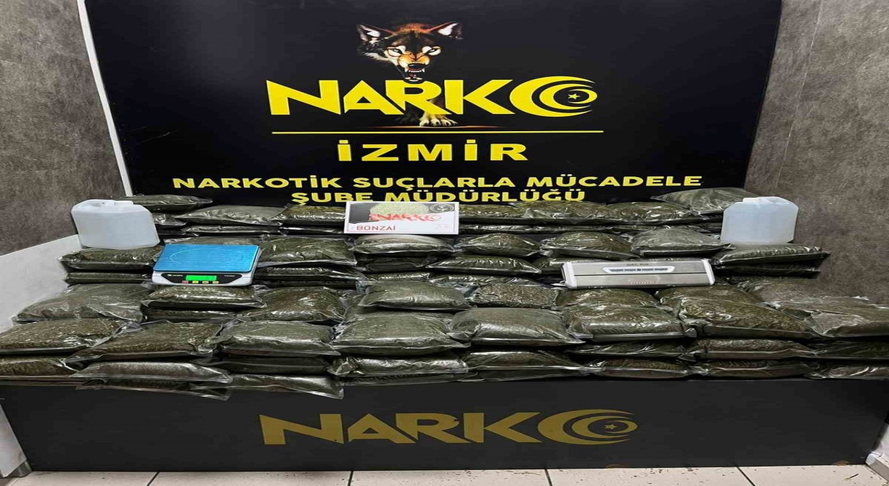 126 kilogram insan yiyen uyuşturucu, İzmirde ele geçirildi