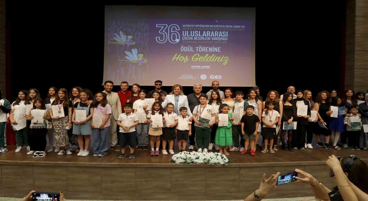 36. Uluslararası çocuk resimleri yarışmasının ödülleri sahiplerini buldu
