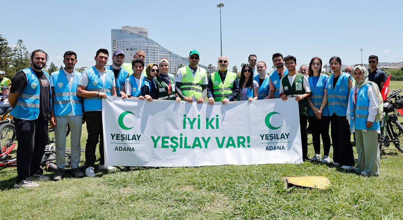 Adana’da 12. Yeşilay Bisiklet Turu Yoğun Katılımla Gerçekleştirildi