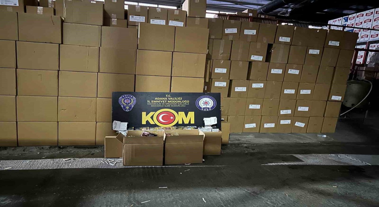 Adanada 13 milyon liralık makaron ele geçirildi