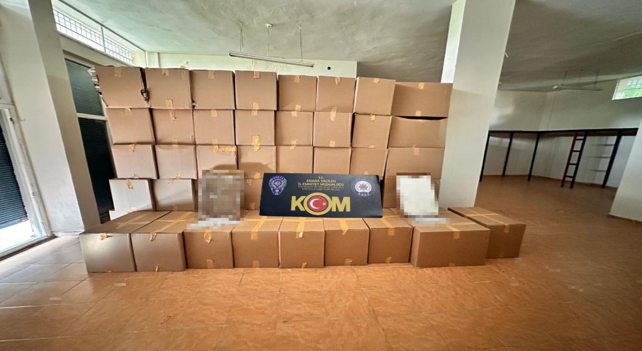 Adanada 44 milyon TL değerinde doldurulmuş sigara ele geçirildi