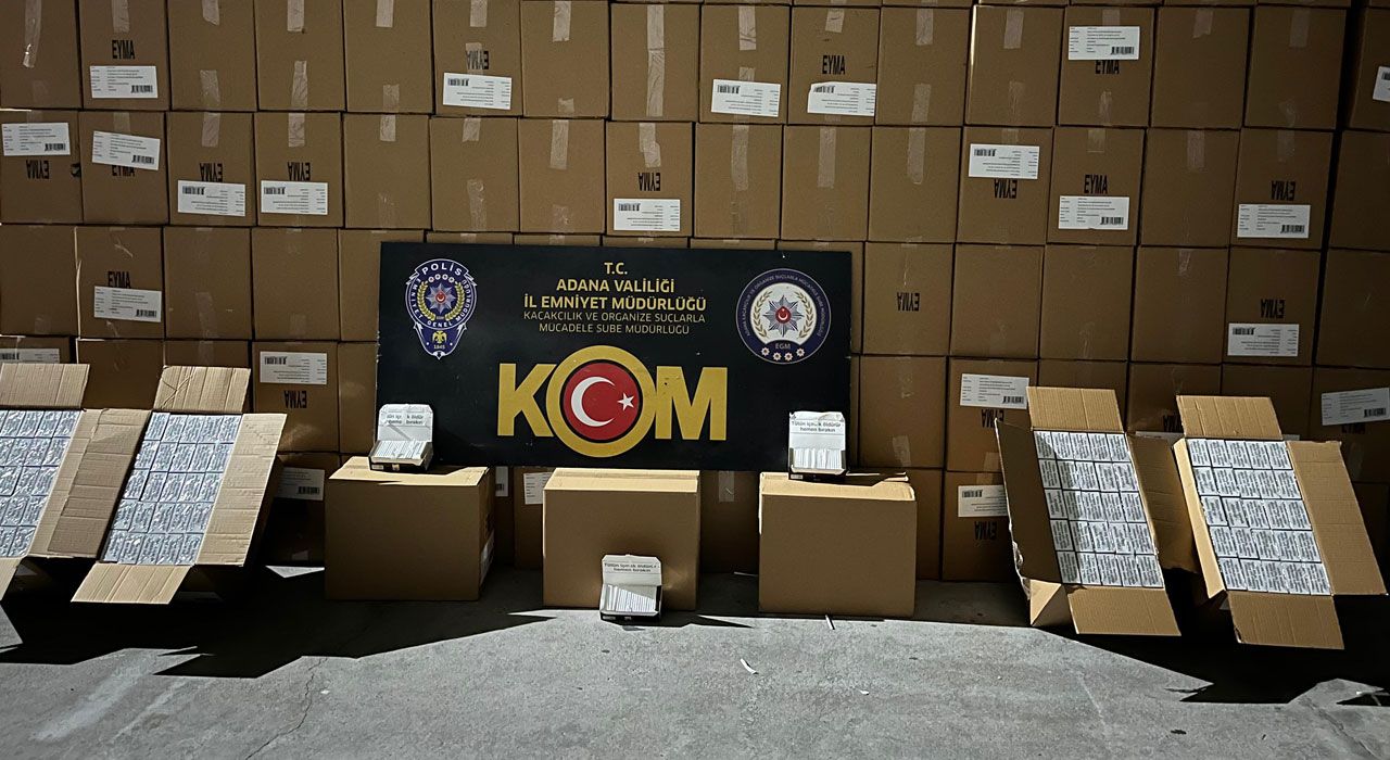 Adana'da 6,5 Milyon Makaron Ele Geçirildi: 2 Şüpheli Gözaltında