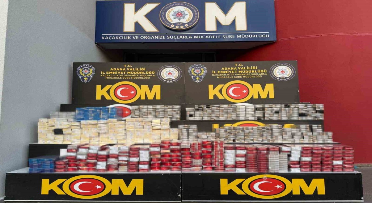 Adanada 9 bin 750 paket kaçak sigara ele geçirildi