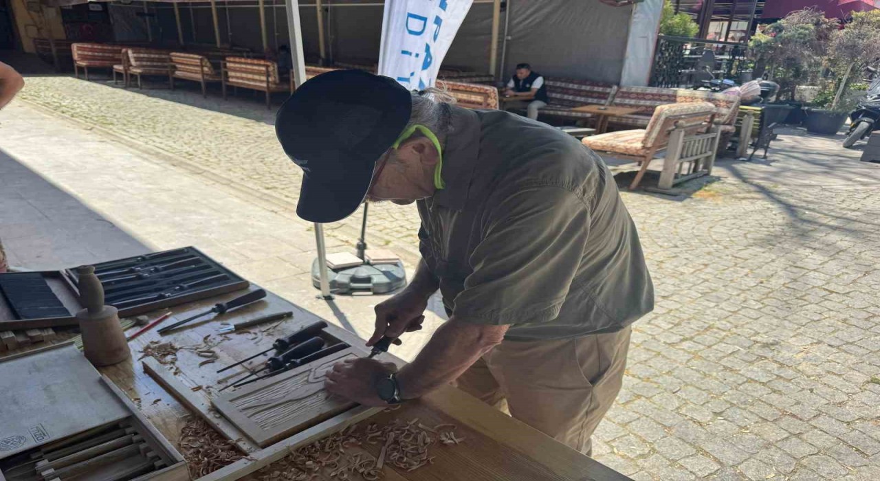 Ahşap kursiyerlerin el emeği festivalde sergileniyor