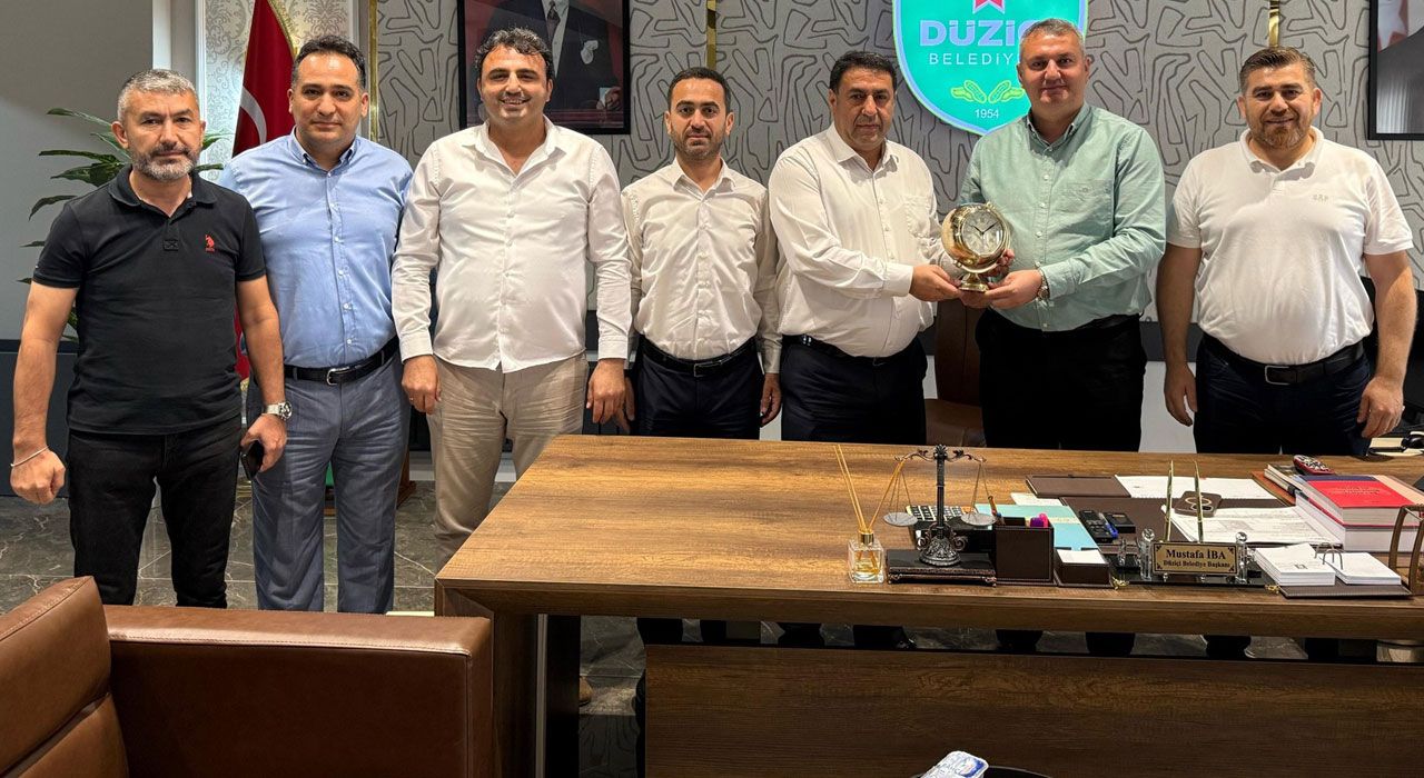 AK Parti Heyetinden Düziçi Belediye Başkanı İba’ya Nezaket Ziyareti