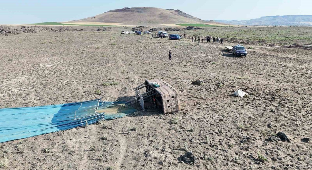 Aksarayda balon kazası: 1 ölü, 12 yaralı