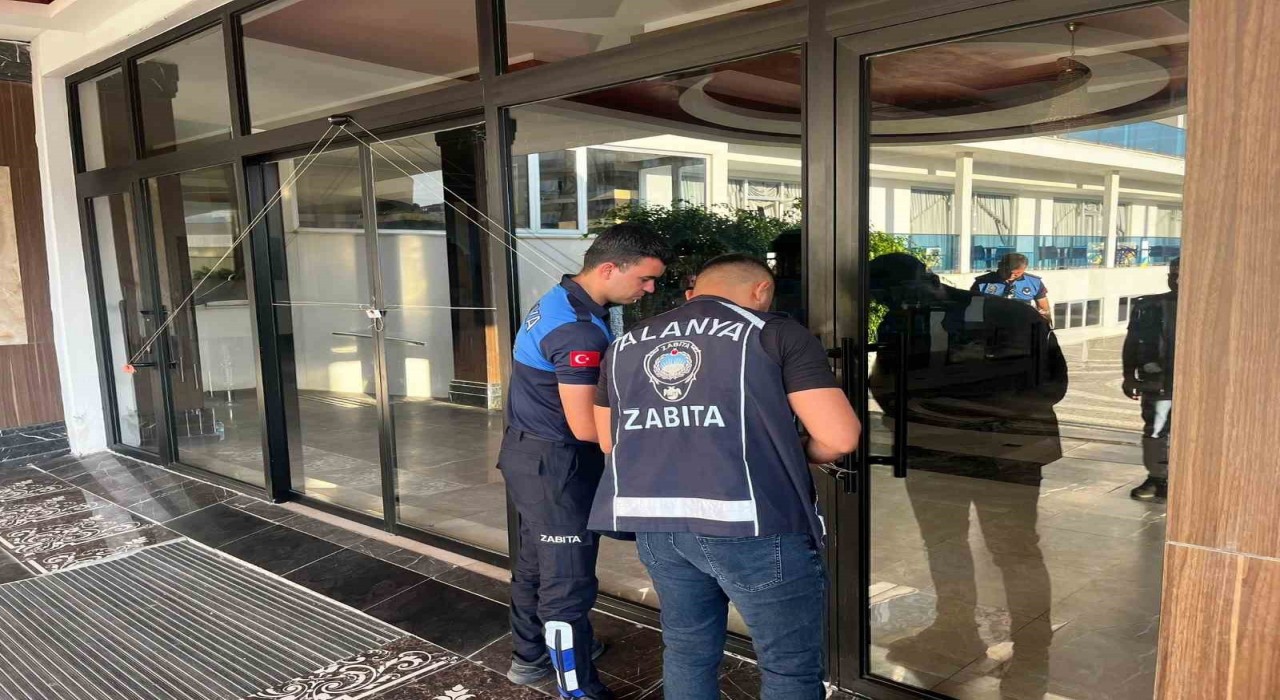 Alanyada turizm tesisine 112nci mühür