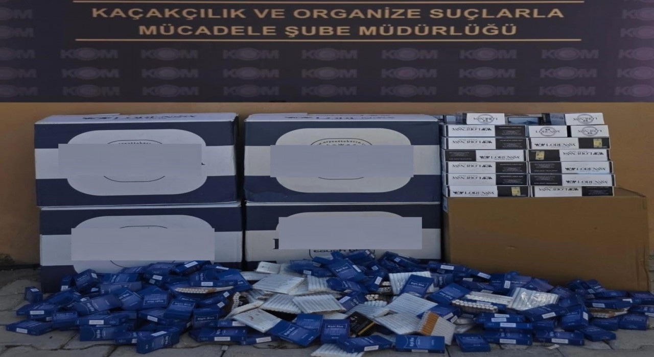 Anamurda 66 bin adet kaçak makaron ele geçirildi