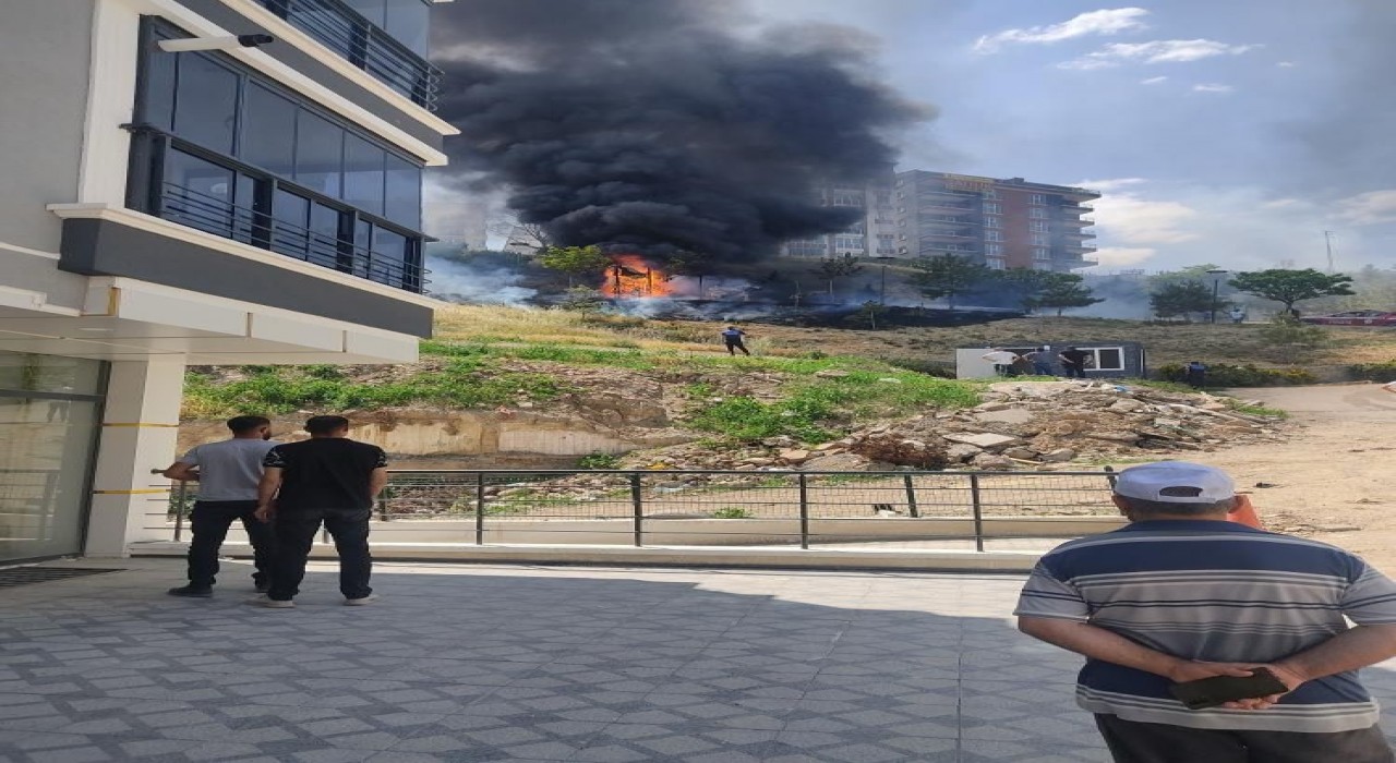 Ankarada bir parkın 2 çocuk tarafından yakıldığı iddia edildi