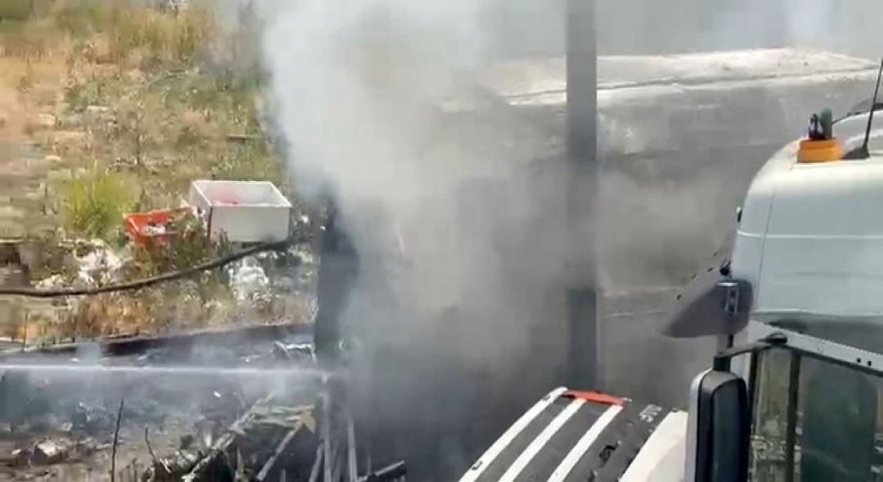 Ankarada konteyner yangını paniğe neden oldu