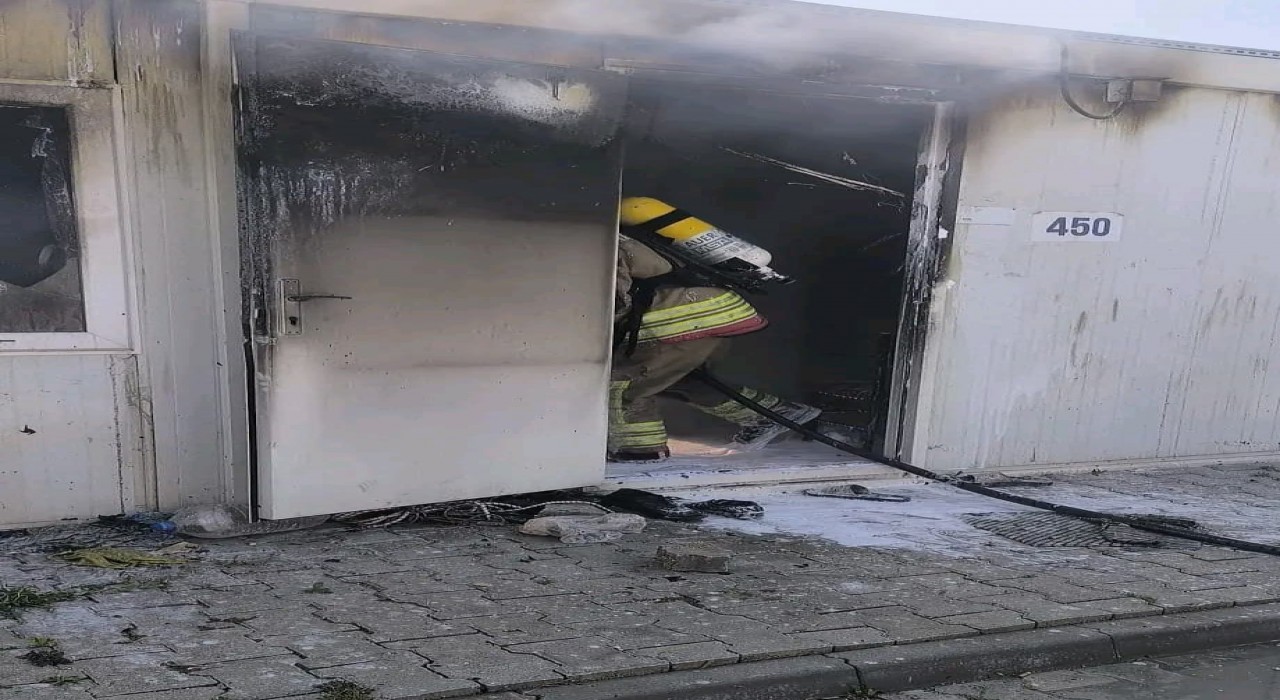 Antakyada konteyner yangını