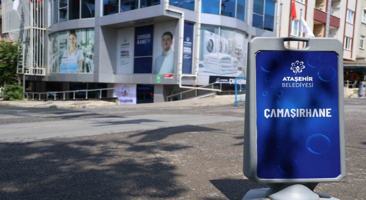 Ataşehirde ücretsiz çamaşırhane açıldı
