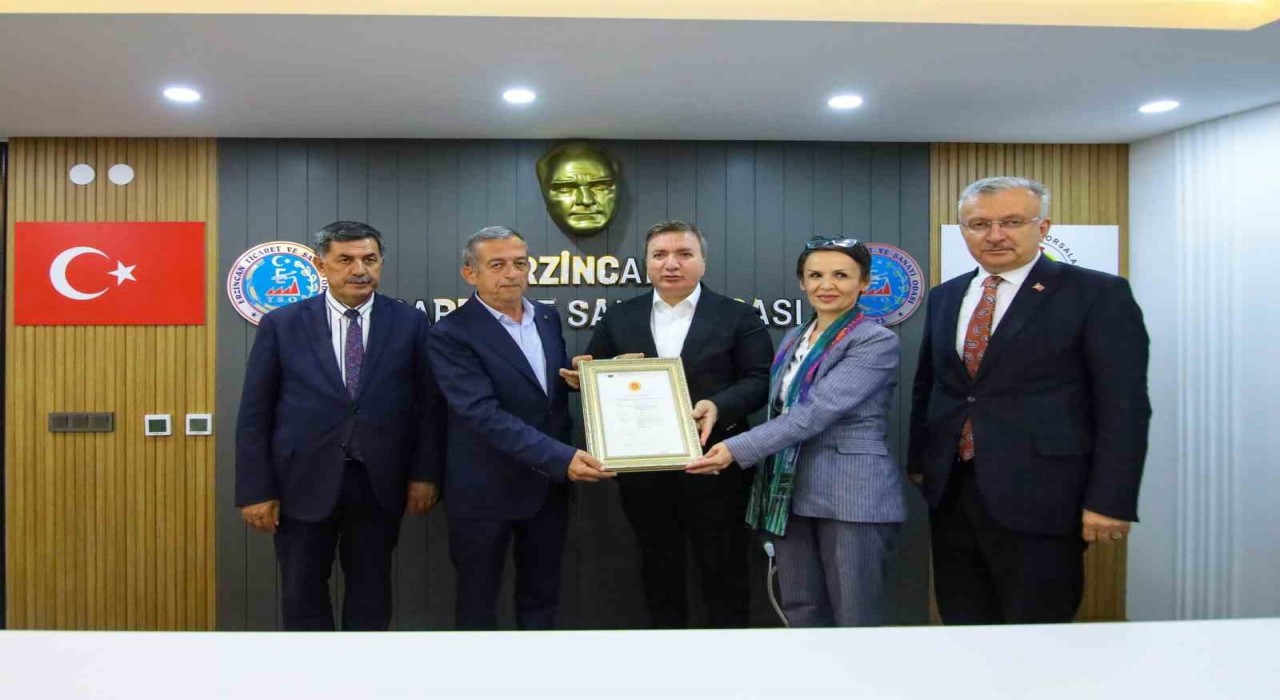 Avrupa Birliği tescili alan Erzincan Tulum Peyniri için belge teslim töreni düzenlendi