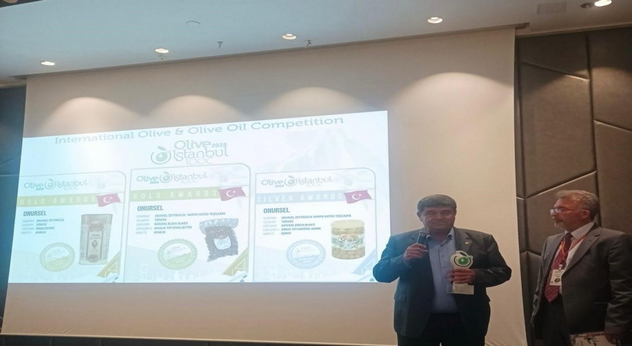 Ayvalık zeytin ve zeytinyağına iki altın ve bir gümüş madalya