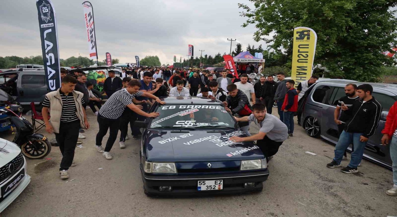 Bafrada modifiye rüzgarı: 500 araç sergilendi