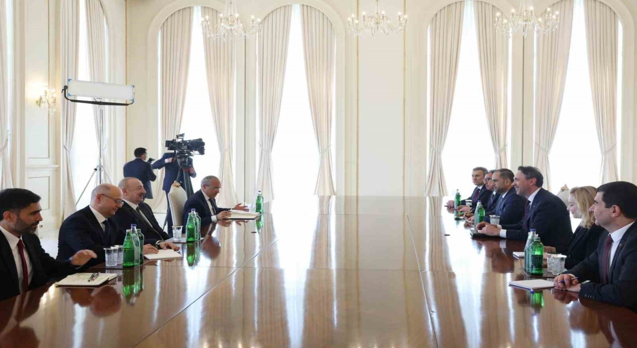 Bakan Bayraktar, Aliyev tarafından kabul edildi