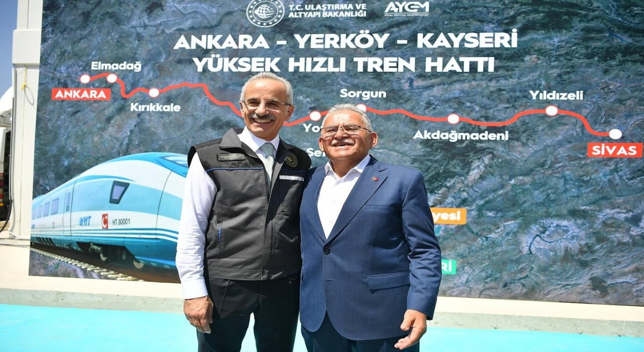 Başkan Büyükkılıç: Kayseri, yüksek hızlı tren ile Anadolunun parlayan yıldızı olacak