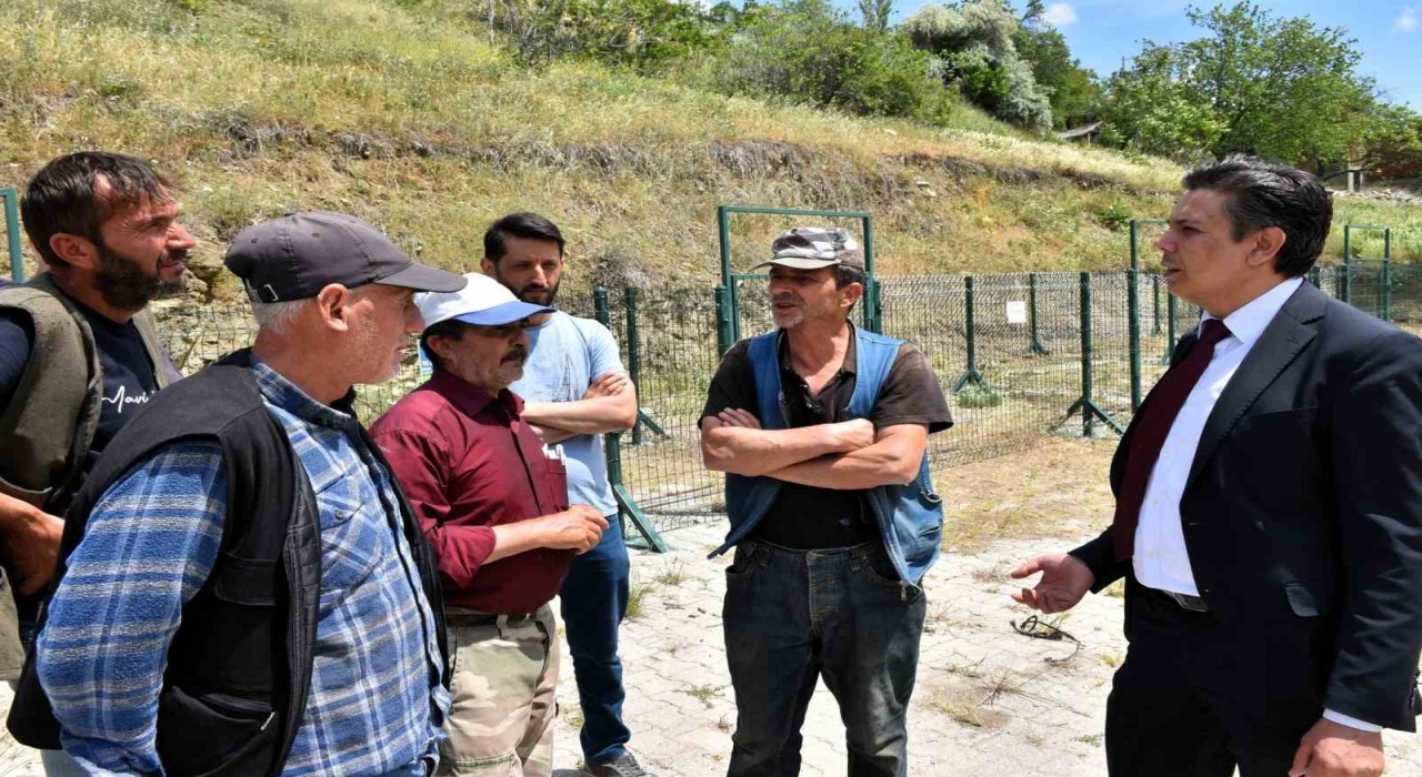 Başkan Durguttan hayvan pazarında Kurban Bayramı öncesi inceleme