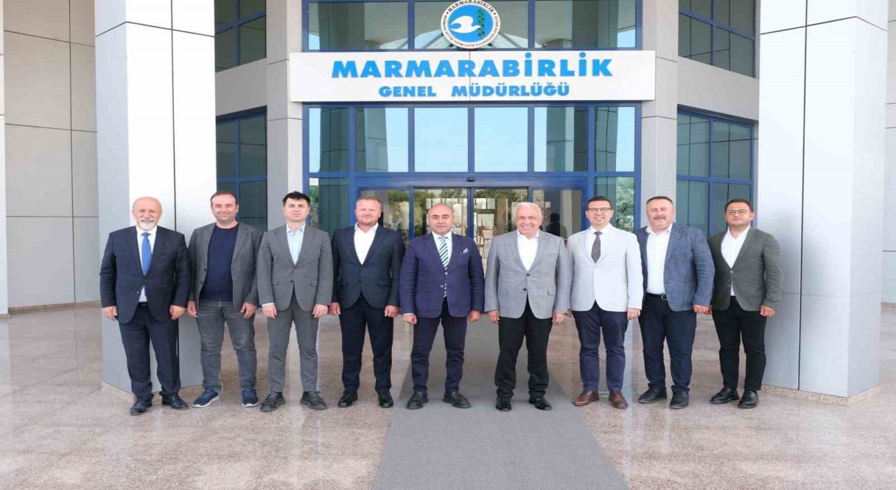 Başkan Şadi Özdemirden Marmarabirlike hayırlı olsun ziyareti