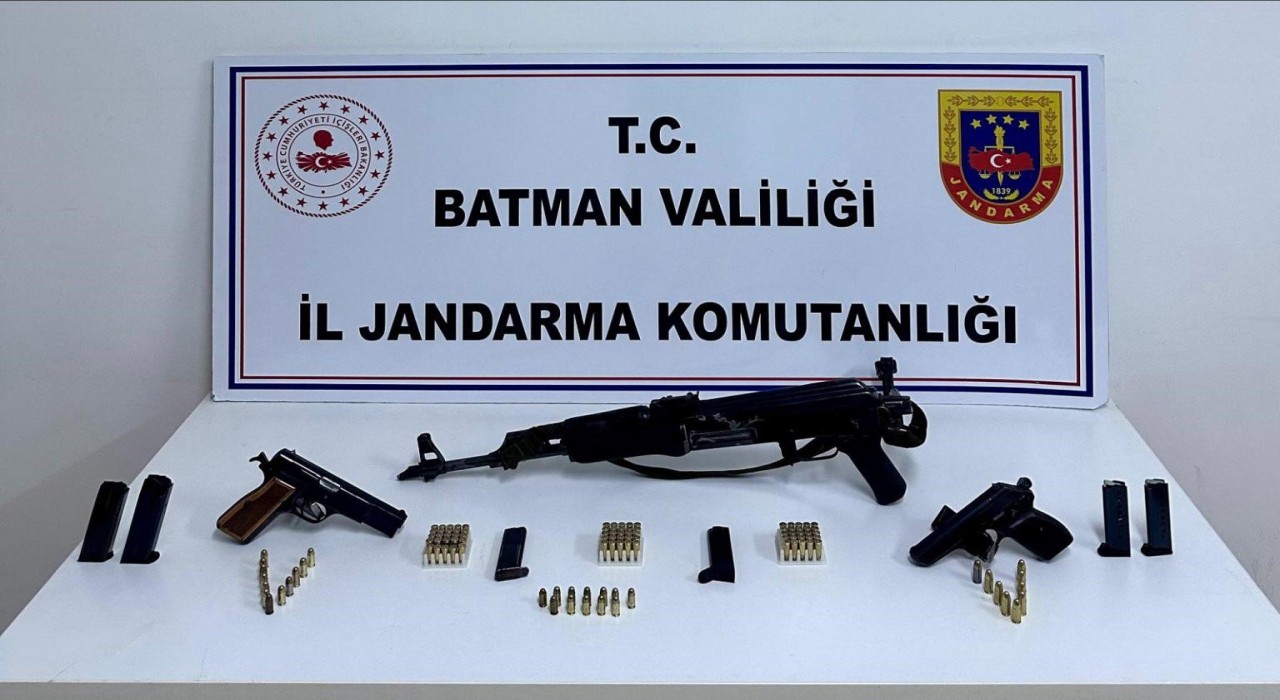 Batmanda uzun namlulu kaçak silah ile yakalanan şahıs tutuklandı