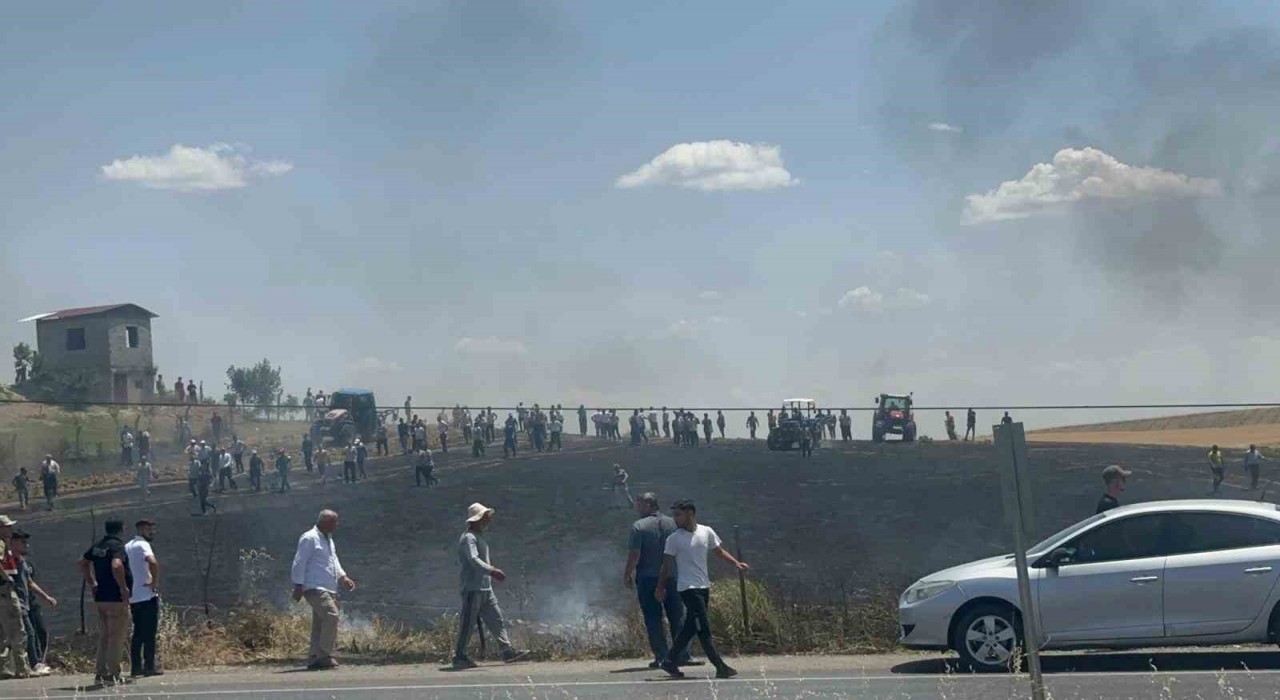 Batmanda yaklaşık 25 dönüm ekili buğday yandı