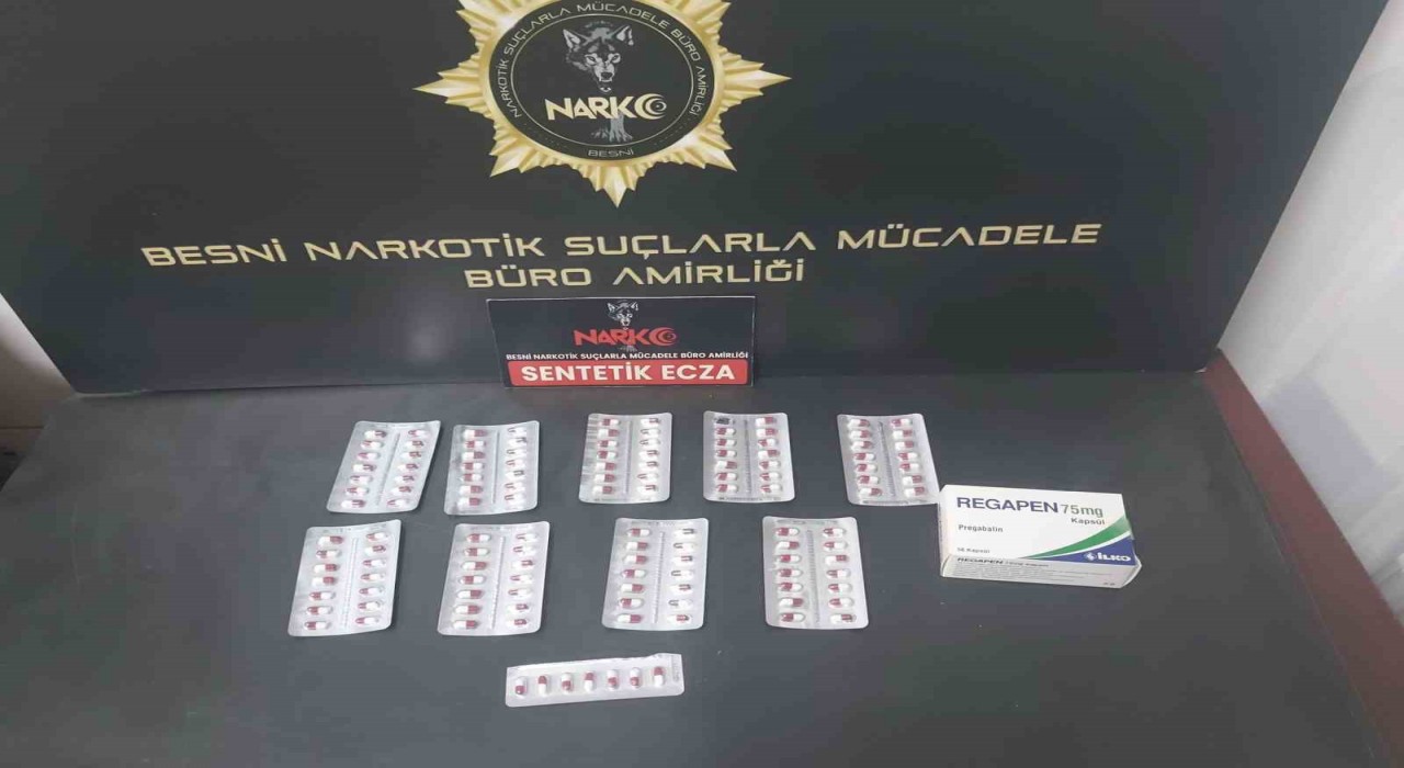 Besnide 132 sentetik hap ele geçirildi