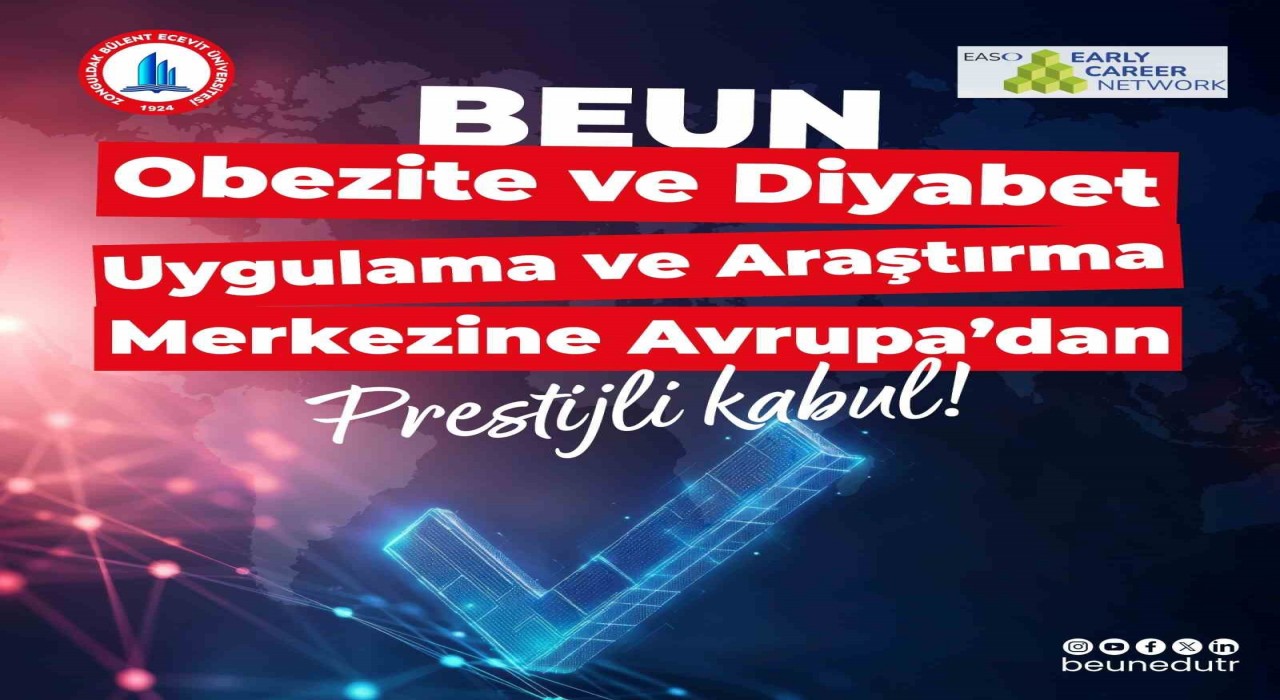 BEUN Obezite ve Diyabet Uygulama ve Araştırma Merkezine Avrupadan prestijli kabul