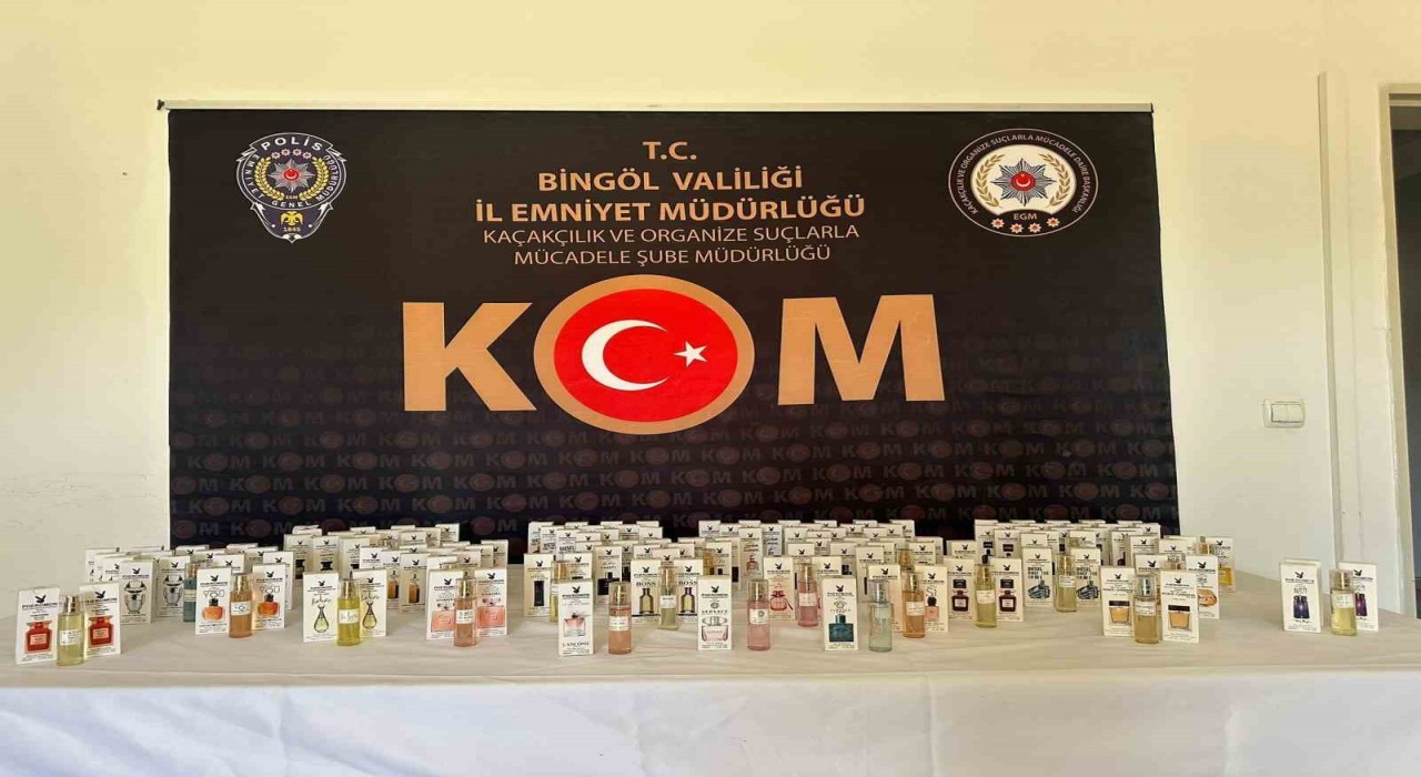 Bingölde 136 adet gümrük kaçağı parfüm ele geçirildi