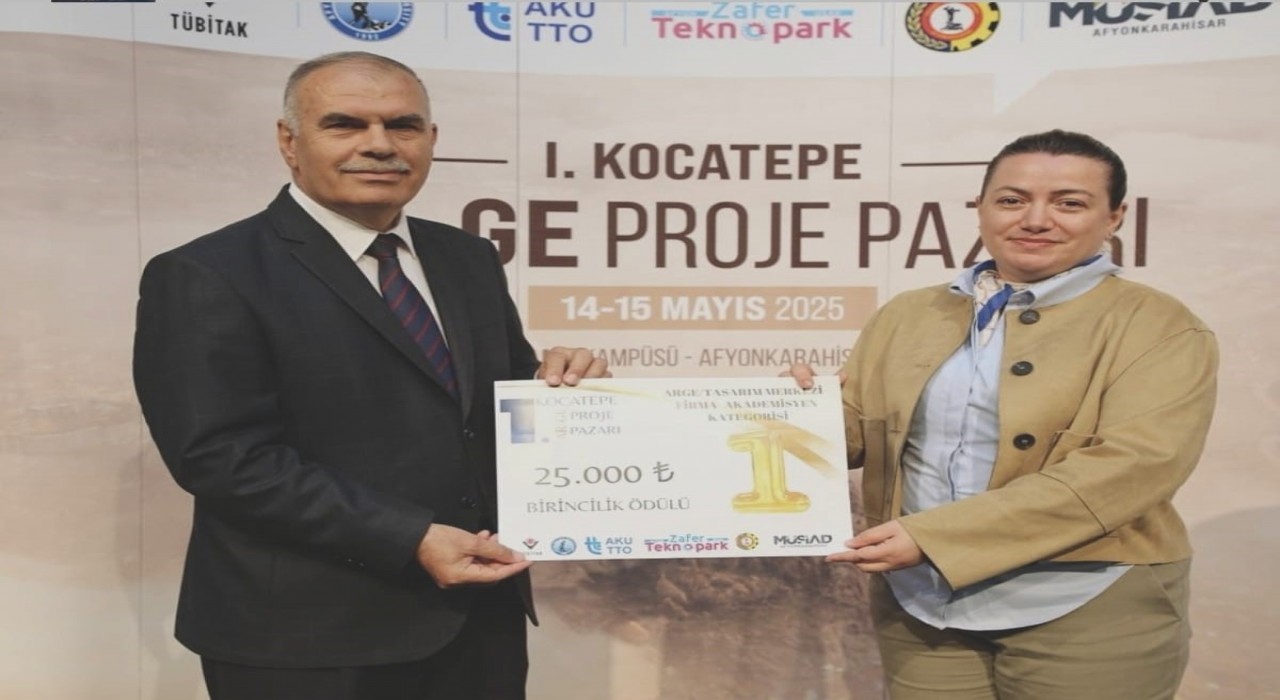 BŞEÜe 1. Kocatepe Ar-Ge Proje Pazarında birincilik ödülü