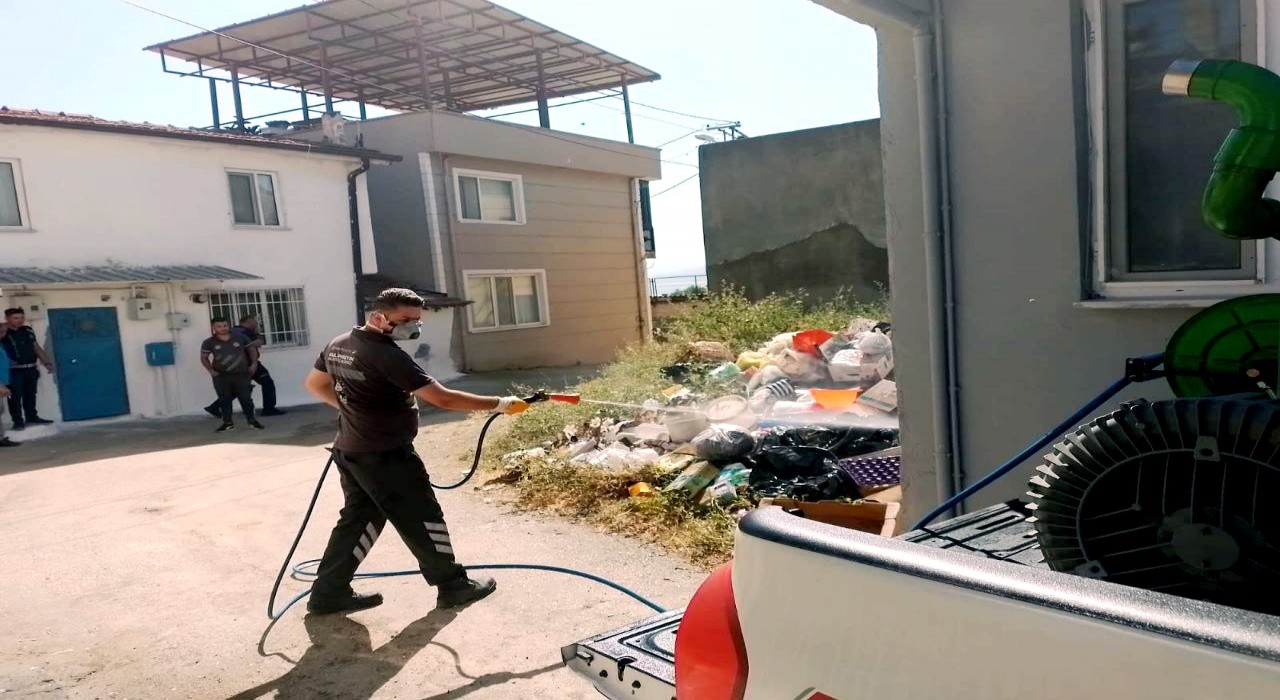Bursada çöp ev mahalleyi canından bezdirdi