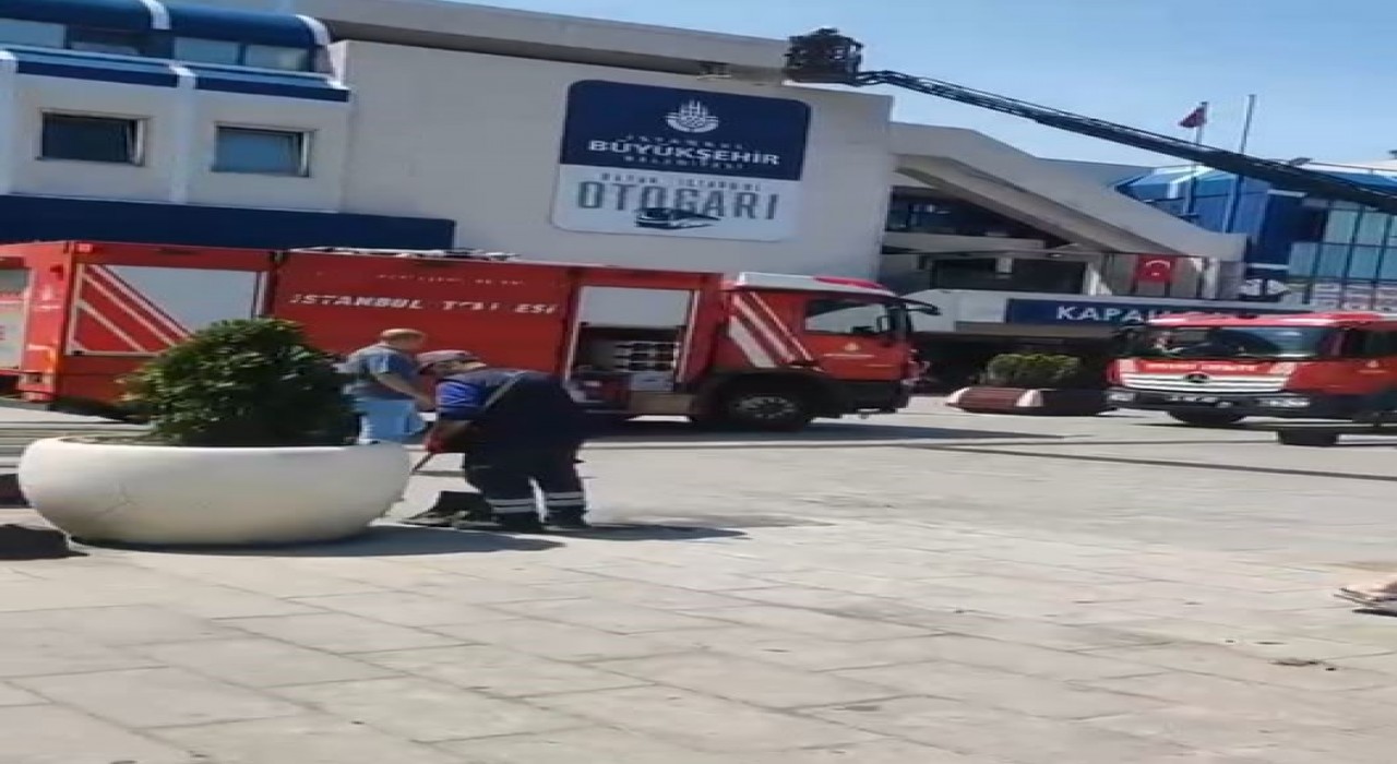 Büyük İstanbul Otogarında yangın paniği