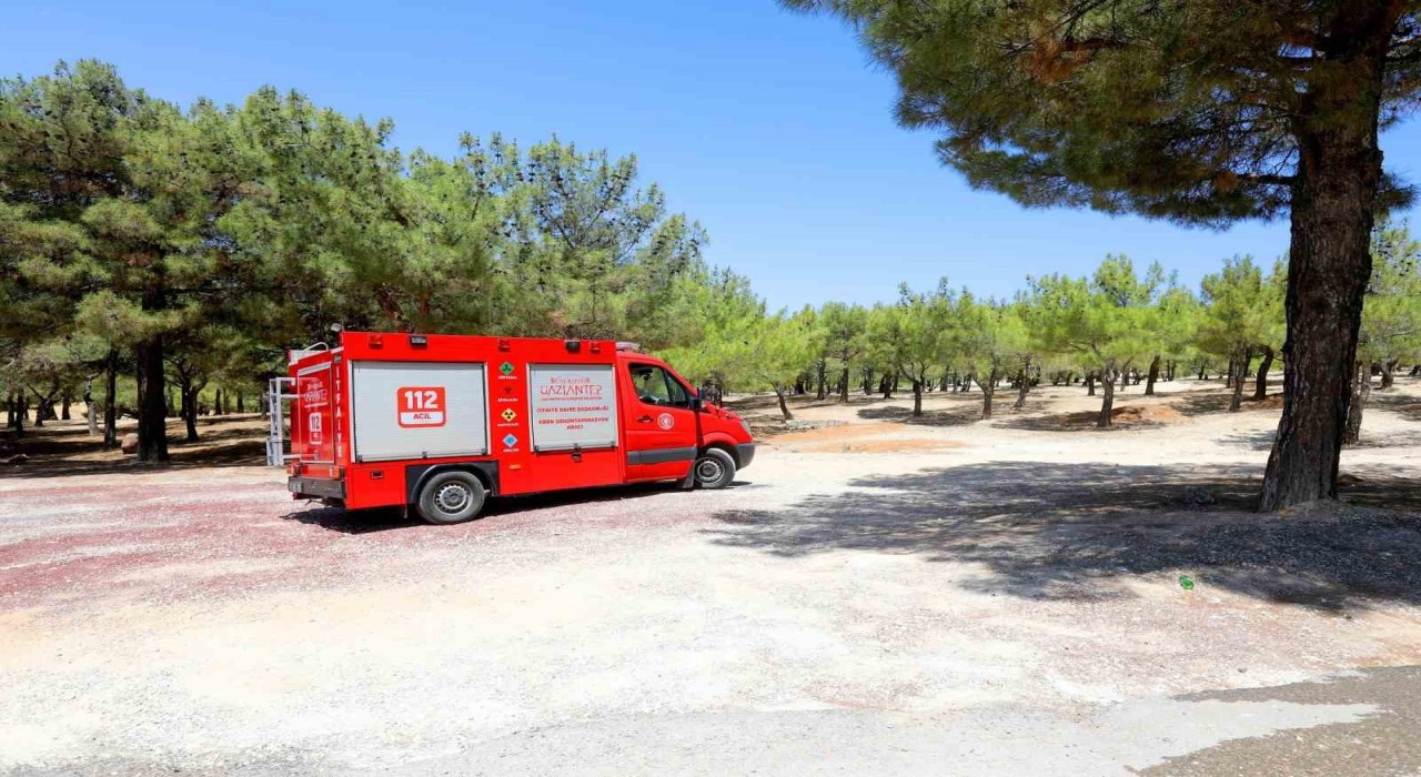 Büyükşehir İtfaiyesinden termal drone ile yangın nöbeti