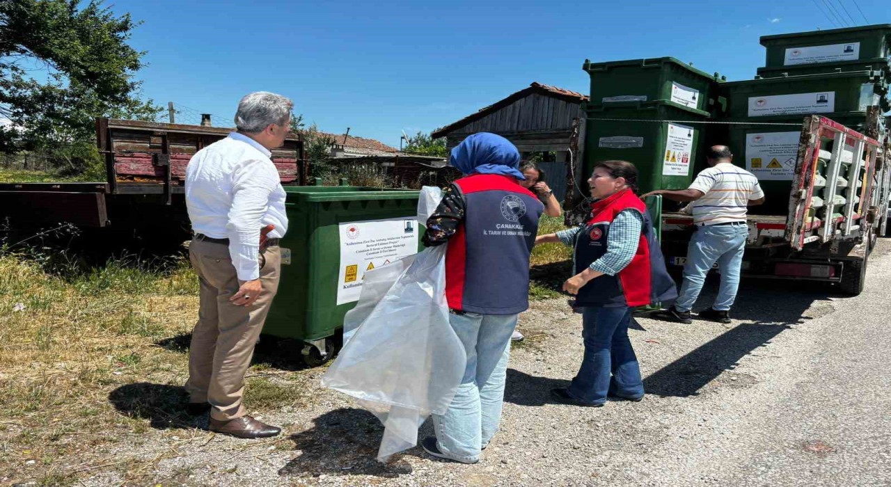 Çanakkalede 31 bin 250 kilogram zirai ambalaj atığı bertaraf edildi