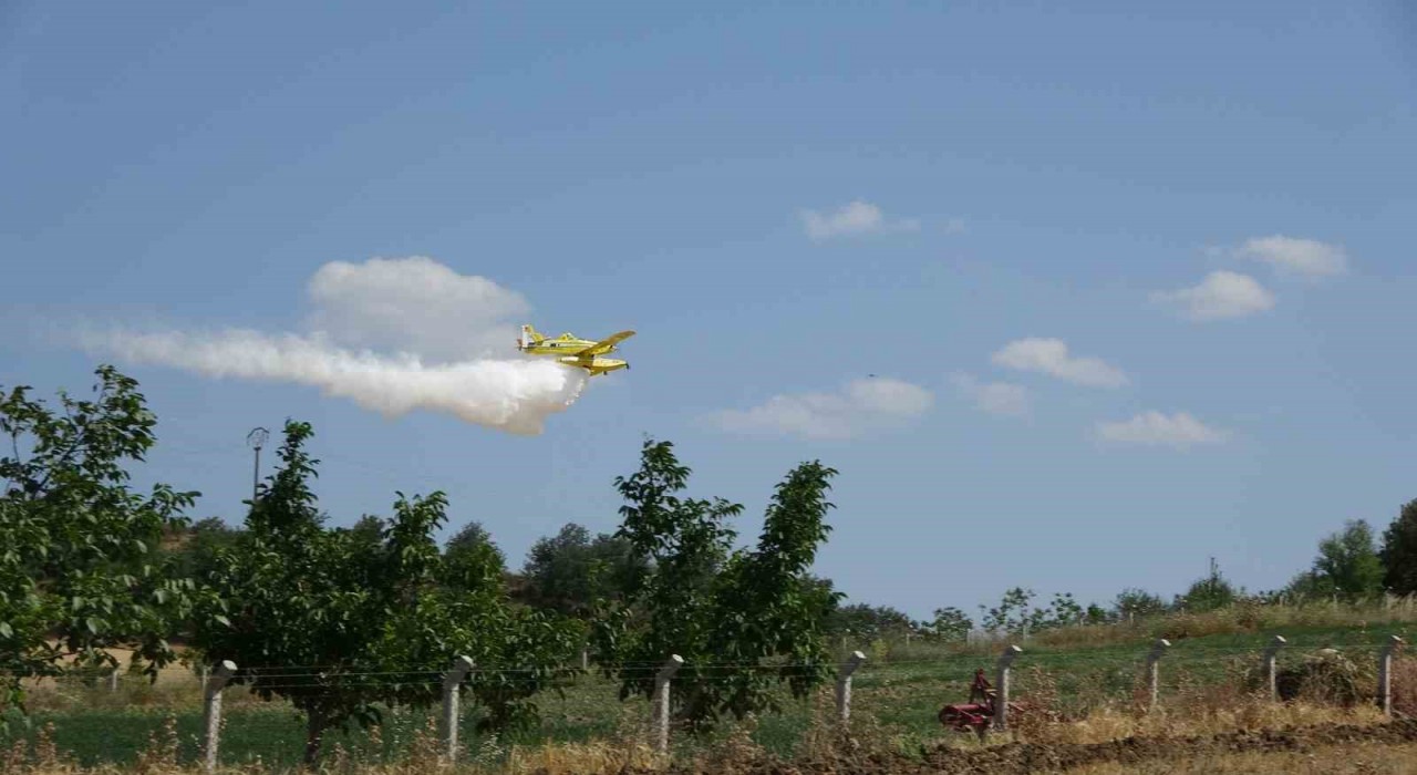 Çanakkalede tarım arazisinde başlayan yangın ormanlık alana sıçradı