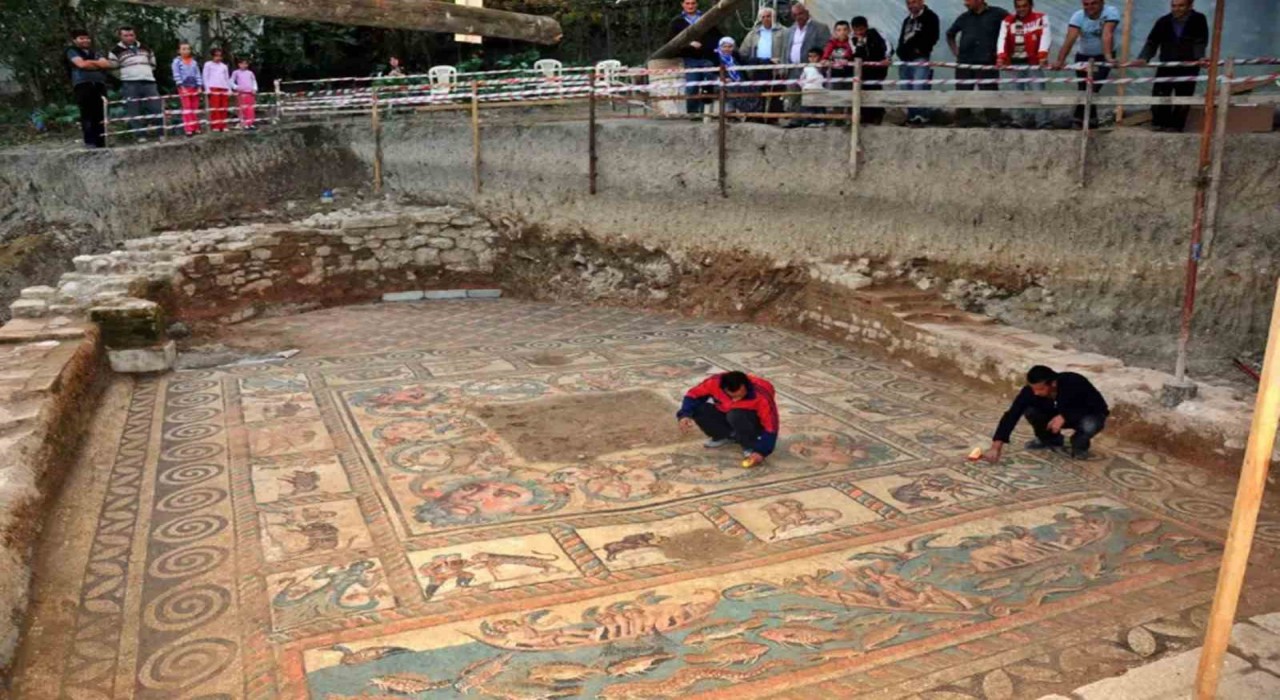 Çaycumanın gizli hazinesi Kadıoğlu Mozaikleri korunup, ziyaretçilere açılacak