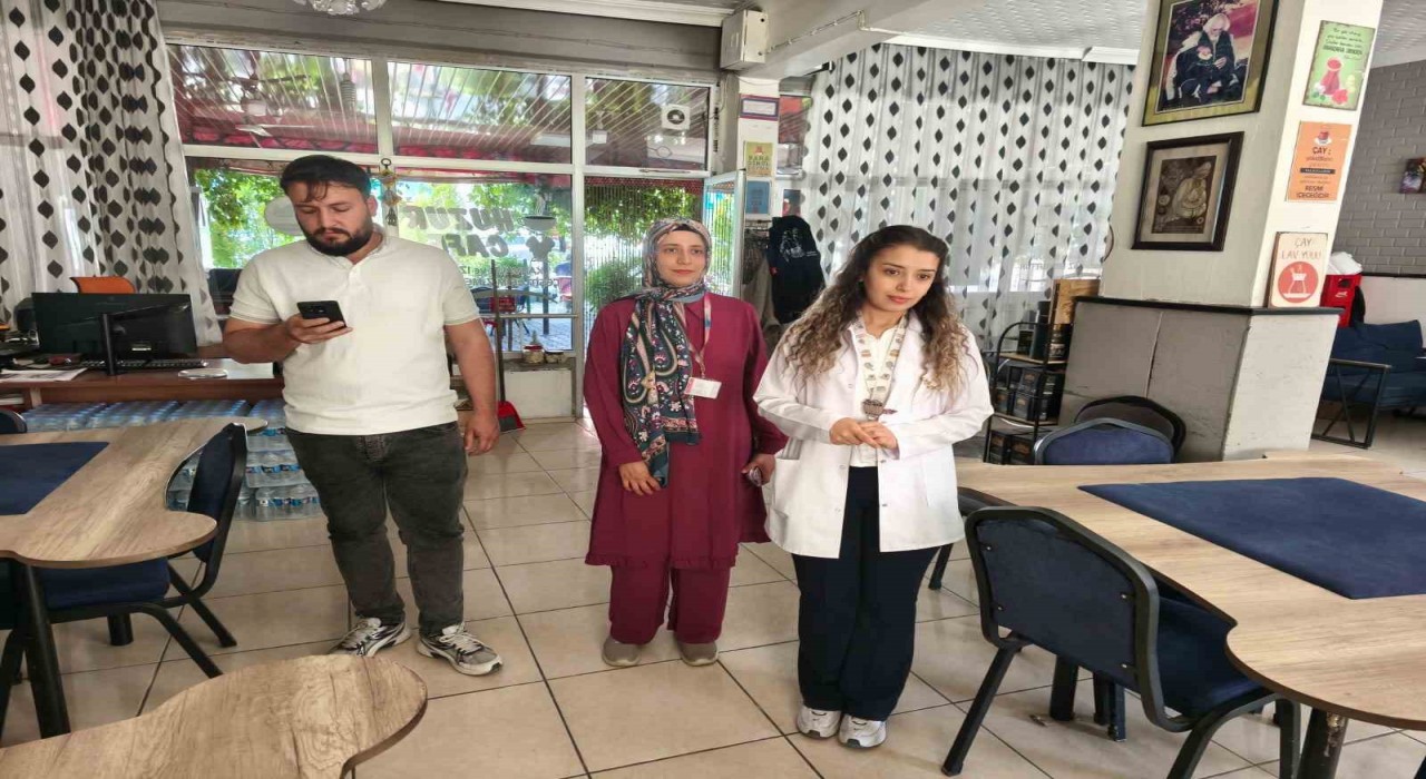 Çemişgezekte kapalı alanlarda sigara denetimi yapıldı